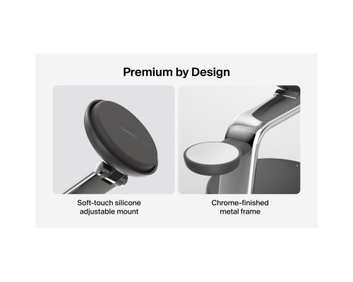 Зарядний пристрій Belkin UltraCharge Pro Wireless 3-in-1 25W charcoal (WIZ040KQCH)