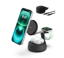 Зарядний пристрій Belkin UltraCharge Pro Wireless 3-in-1 25W charcoal (WIZ040KQCH)