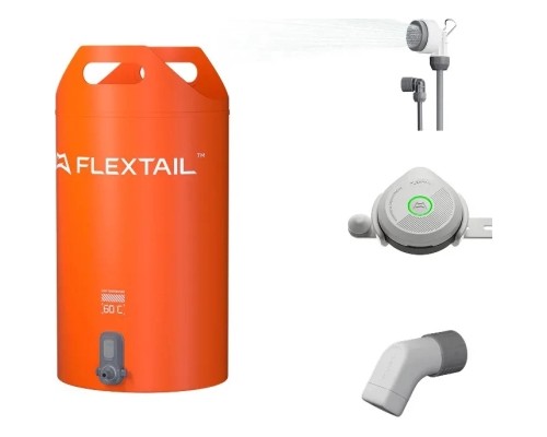 Душ портативний Flextail Tiny Shower Bucket із ємністю та насосом 20 л помаранчевий (TSB-700)