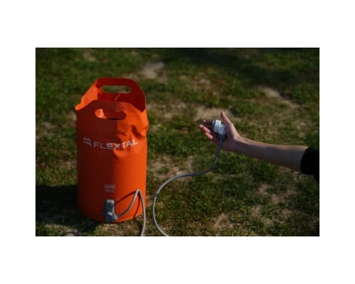 Душ портативний Flextail Tiny Shower Bucket із ємністю та насосом 20 л помаранчевий (TSB-700)