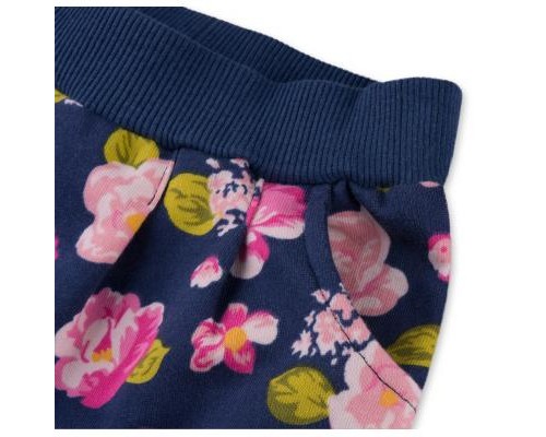 Набір дитячого одягу Breeze з дівчинкою і штанцями в квіточку (8075-80/G-pink)