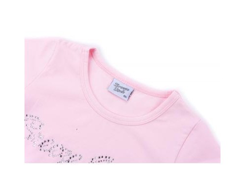 Футболка дитяча Breeze з мереживом (9001-110G-pink)
