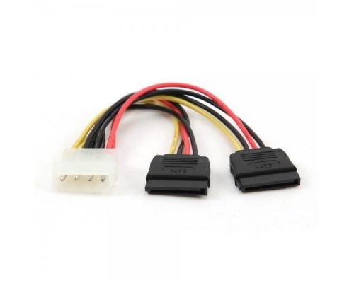 Кабель живлення Molex to 2xSATA power 0.3m Cablexpert (CC-SATA-PSY-0.3M) Кабель живлення Molex to 2xSATA power 0.3m Cablexpert (CC-SATA-PSY-0.3M)