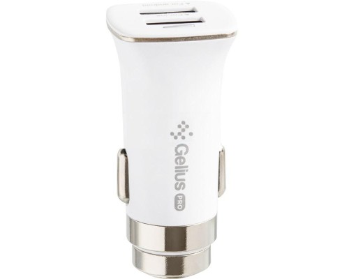 Зарядний пристрій Gelius Pro Apollo GP-CC01 2USB 3.1A + Cable iPhone X White (71433)