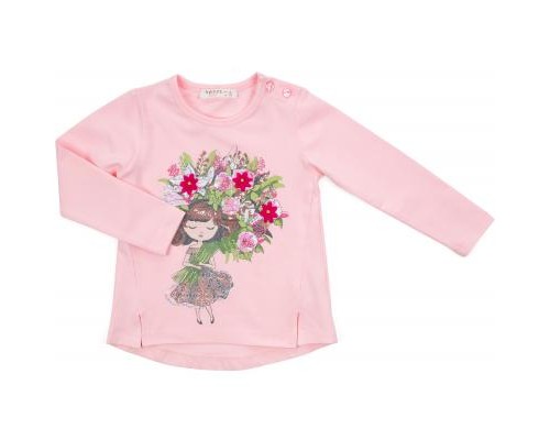 Набір дитячого одягу Breeze з дівчинкою з букетом (13258-104G-pink)