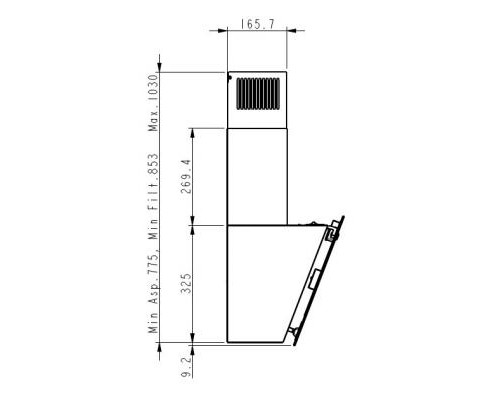 Витяжка кухонна Elica LIXA BL/A/60 (LIXABL/A/60)