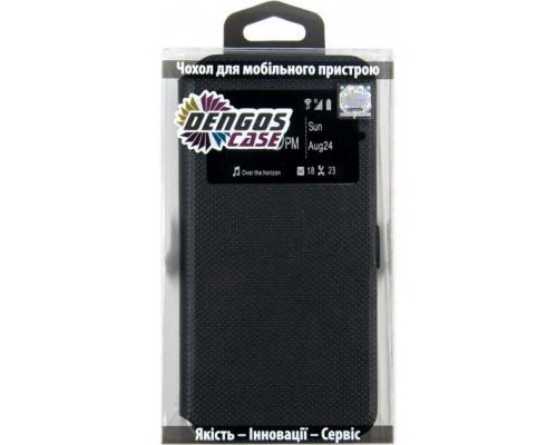 Чохол до мобільного телефона Dengos Flipp-Book Call ID Samsung Galaxy A21s, black (DG-SL-BK-262) (DG-SL-BK-262)