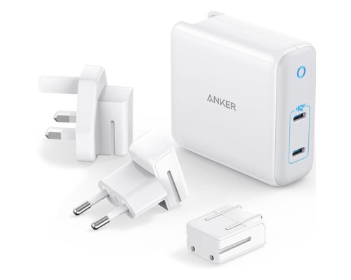 Зарядний пристрій Anker PowerPort Atom III Duo - 60W 2xUSB-С (White) (A2629H21)