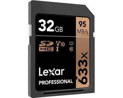 Карта пам'яті Lexar 32GB SDHC class 10 UHS-I U1 V10 633x Professional (LSD32GCB633)