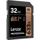 Карта пам'яті Lexar 32GB SDHC class 10 UHS-I U1 V10 633x Professional (LSD32GCB633)