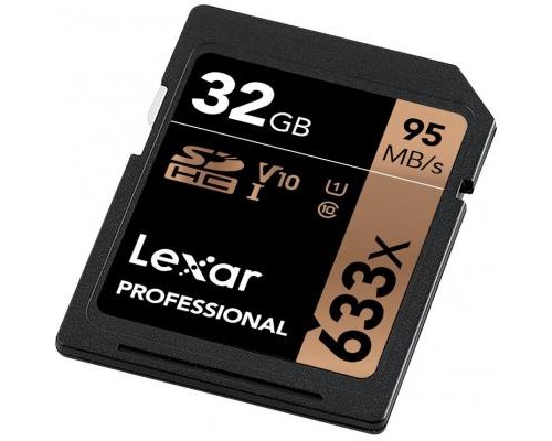 Карта пам'яті Lexar 32GB SDHC class 10 UHS-I U1 V10 633x Professional (LSD32GCB633)