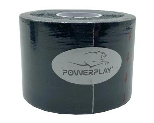 Кінезіо тейп PowerPlay 4315 Black 5cм х 5м (PP_4315_Black)