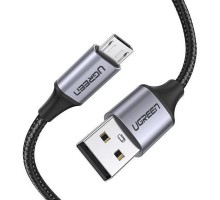 Дата кабель USB 2.0 AM to Micro 5P 1.0m US290 Aluminum Braid Black Ugreen (60146)