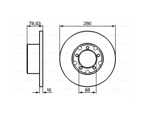 Гальмівний диск Bosch 0 986 478 201