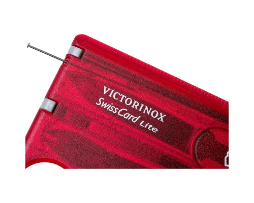 Ніж Victorinox SwissCard Lite Transparent Red (0.7300.T)