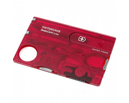 Ніж Victorinox SwissCard Lite Transparent Red (0.7300.T)