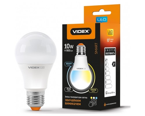 Лампочка Videx A60eC3 10W E27 (VL-A60eC3-1027)