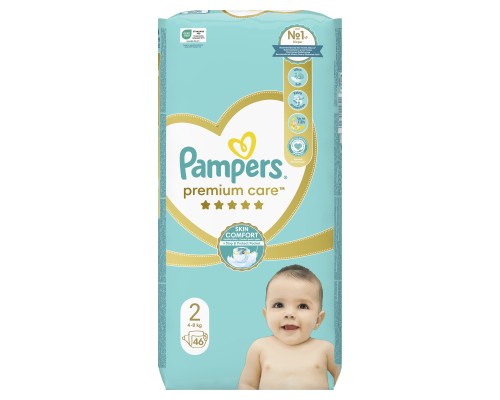 Підгузки Pampers Premium Care Розмір 2 (4-8 кг) 46 шт (8001841104799)