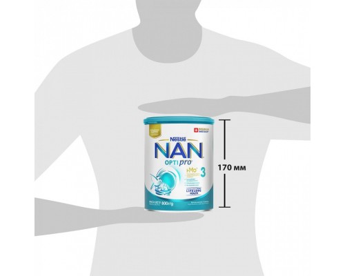 Дитяча суміш Nestle NAN 3 Optipro 2'FL від 12 міс. 800 г (7613033358869)