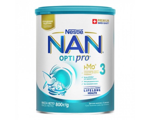 Дитяча суміш Nestle NAN 3 Optipro 2'FL від 12 міс. 800 г (7613033358869)