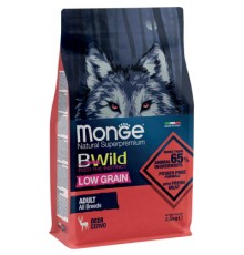 Сухий корм для собак Monge Dog Bwild Low Grain оленина 2.5 кг (8009470011983)