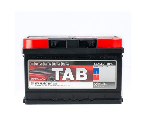 Акумулятор автомобільний TAB 75 Ah/12V Magic Euro (Низький) (189 072)