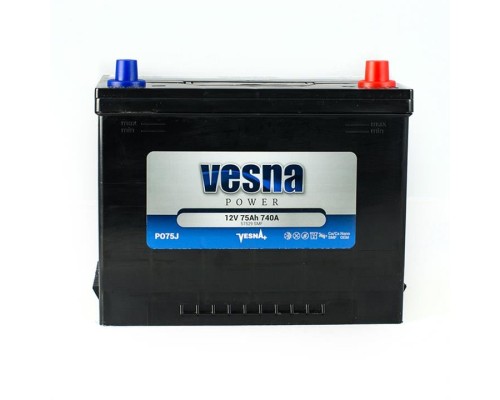 Акумулятор автомобільний Vesna 75 Ah/12V Vesna Japan Euro (415 875)
