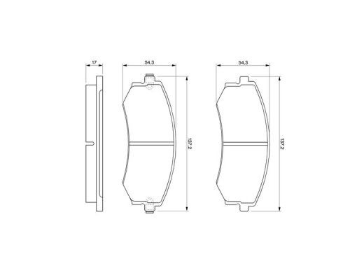 Гальмівні колодки Bosch 0 986 424 215