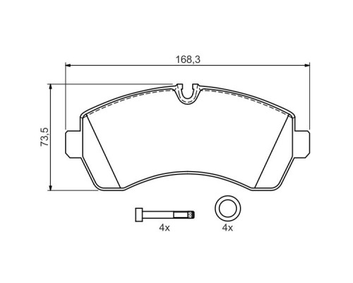 Гальмівні колодки Bosch 0 986 494 194