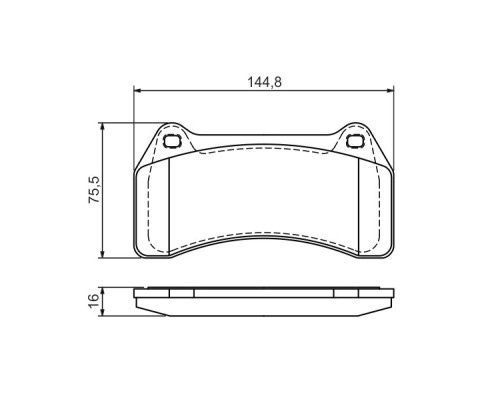 Гальмівні колодки Bosch 0 986 494 448