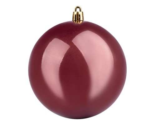 Ялинкова іграшка YES! Fun 10 см, темно-кавова, перламутрова (973506)