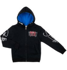 Кофта дитяча Breeze на флісі на блискавці (18007-140B-blue)