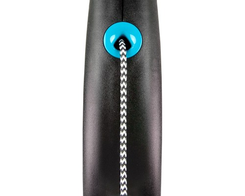Повідок для собак Flexi Black Design S трос 5 м (блакитний) (4000498033333)