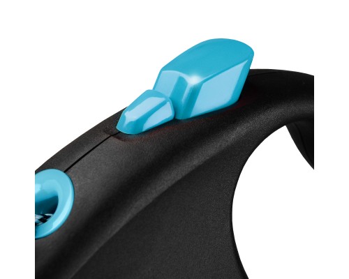 Повідок для собак Flexi Black Design S трос 5 м (блакитний) (4000498033333)