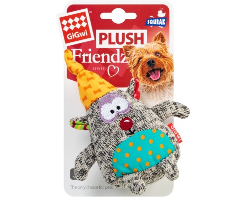 Іграшка для собак GiGwi Plush Ведмідь з пискавкою 10 см (75044)