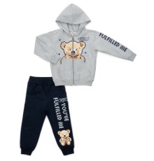 Спортивний костюм дитячий Breeze з ведмедиком (18105-92B-gray)