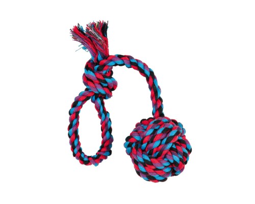 Іграшка для собак Trixie М'яч плетений з ручкою 30 см (4011905032689)