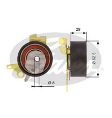 Ролик натягувача ременя Gates T43022