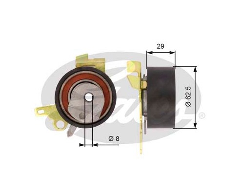 Ролик натягувача ременя Gates T43022