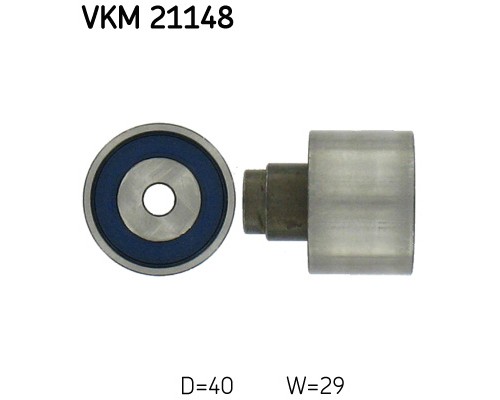 Ролик натягувача ременя SKF VKM 21148