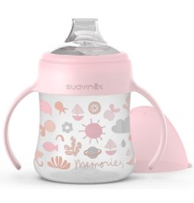 Поїльник-непроливайка Suavinex Memories Історії Малюків,з силіконовим Носиком, Рожева, 150 мл (300825/2)
