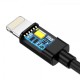 Дата кабель USB 2.0 AM to Lightning 1.2m 2.1A MFI Black Choetech (IP0026-BK)