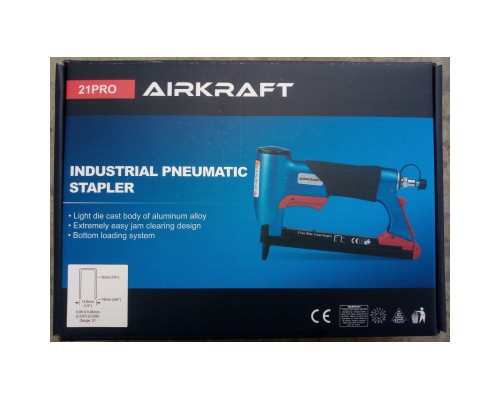 Степлер будівельний Airkraft пневмо професійний під скобу (12.7; 0.65 * 0.95; 6-16) (21PRO)