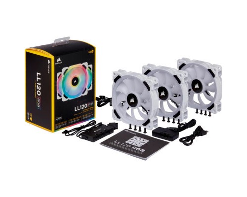 Кулер до корпусу Corsair LL120 RGB White (CO-9050092-WW)