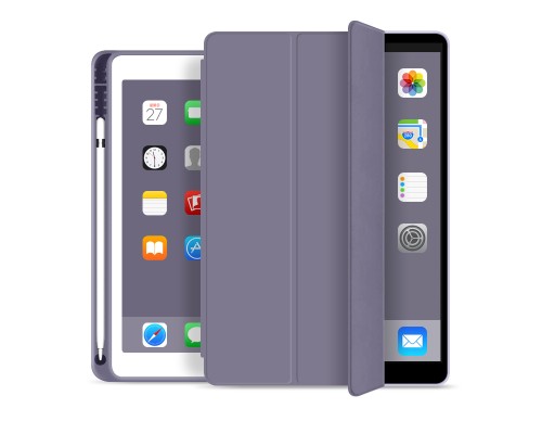 Чохол до планшета BeCover Tri Fold Soft TPU mount Apple Pencil Apple iPad 10.2 2019/2020/2021 Purple (706746)