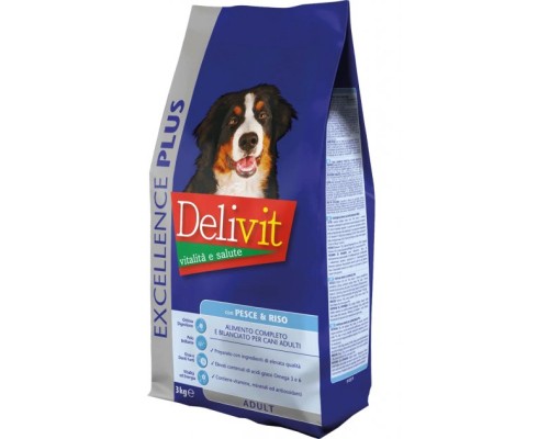Сухий корм для собак DeliVit Excellence Adult Dog з рибою 3 кг (8014556125492)