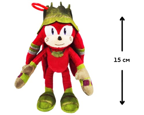 М'яка іграшка Sonic Prime на кліпсі – Наклз 15 см (SON7004D)