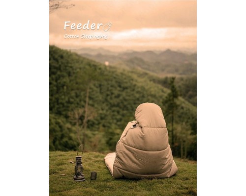 Спальний мішок Naturehike з капюшоном B400 NH21MSD11 Beige (6927595788301)