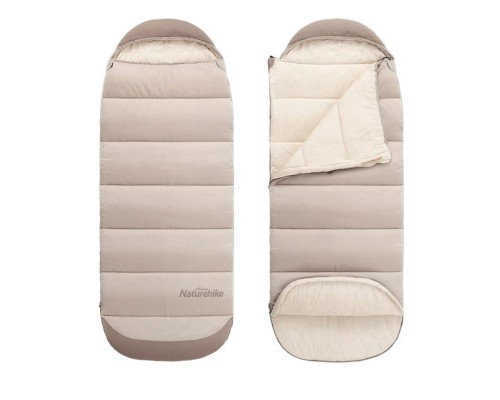Спальний мішок Naturehike з капюшоном B400 NH21MSD11 Beige (6927595788301)