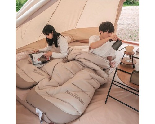 Спальний мішок Naturehike з капюшоном B400 NH21MSD11 Beige (6927595788301)